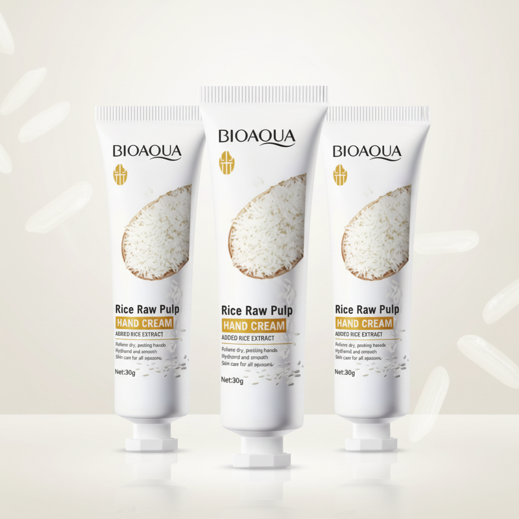 BIOAQUA Rice Raw Pulp Hand Cream 3pcs
