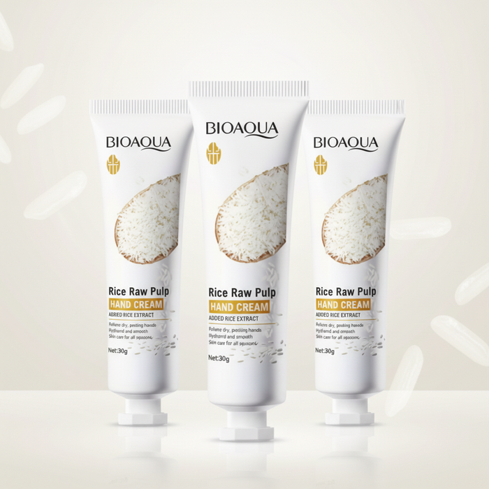 BIOAQUA Rice Raw Pulp Hand Cream 3pcs