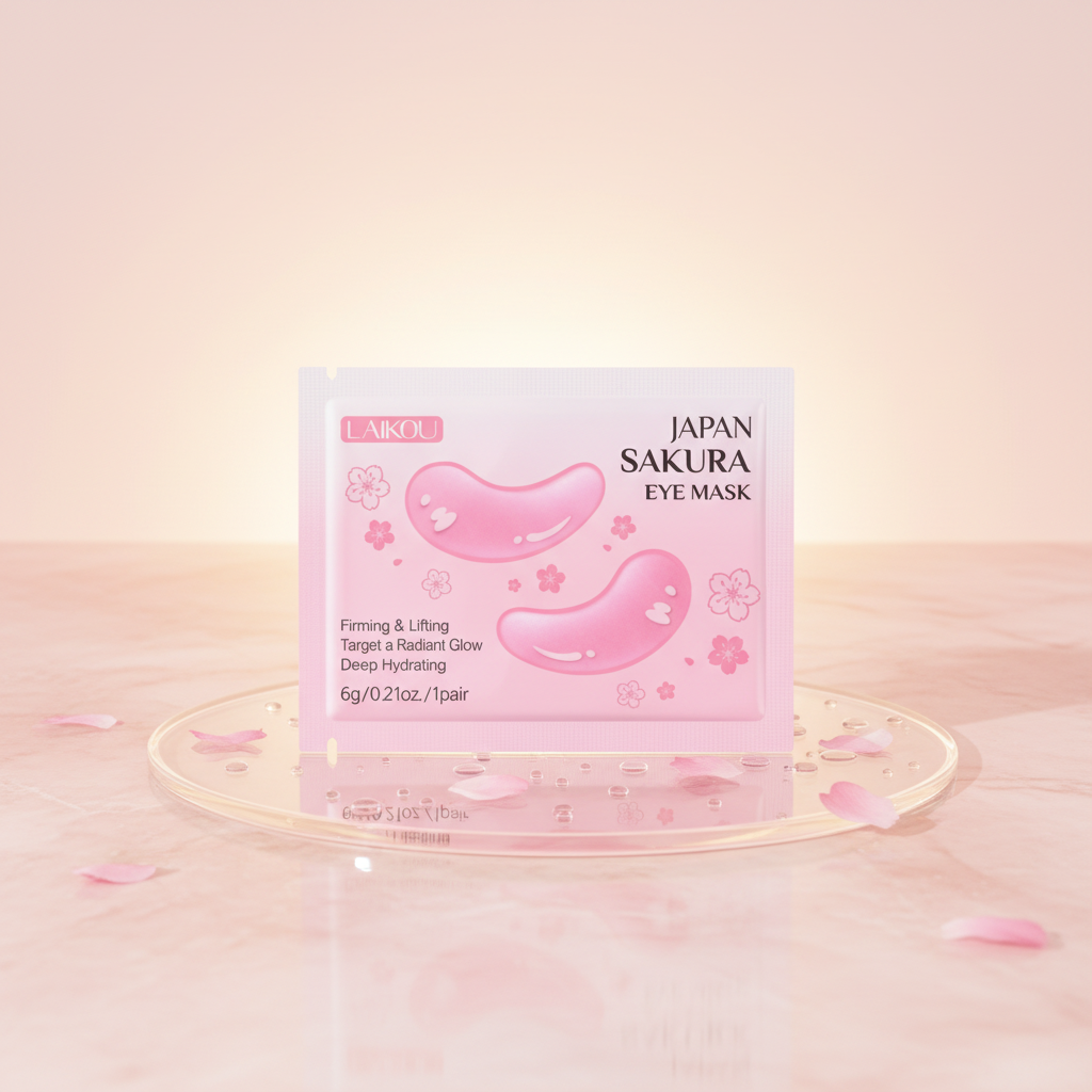 LAIKOU Japanese Cherry Blossom Eye Mask Patches